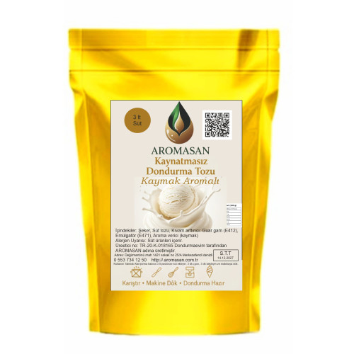 Poudre de glace aromatisée à la crème sans ébullition 800gr ürün görseli
