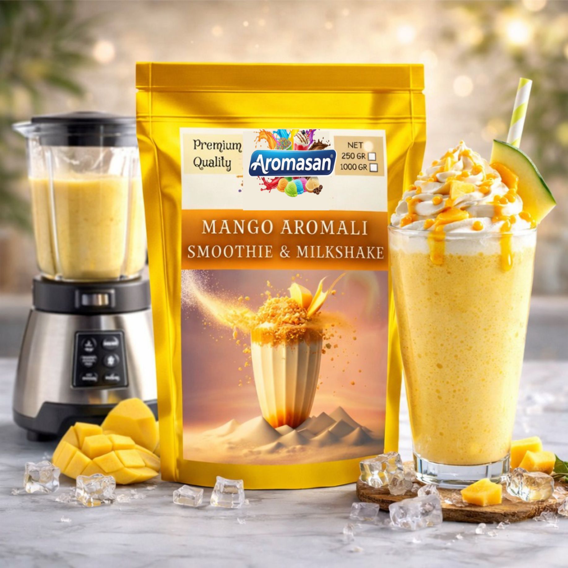 Mangolu Milkshake Tozu 1 Kg – Yoğun Tropikal Aroma ve Fazlası ürün görseli