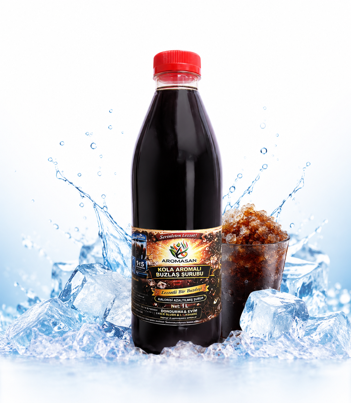 Kola Aromalı 1 e 5 buzlaş -slush Şurup 1lt ürün görseli