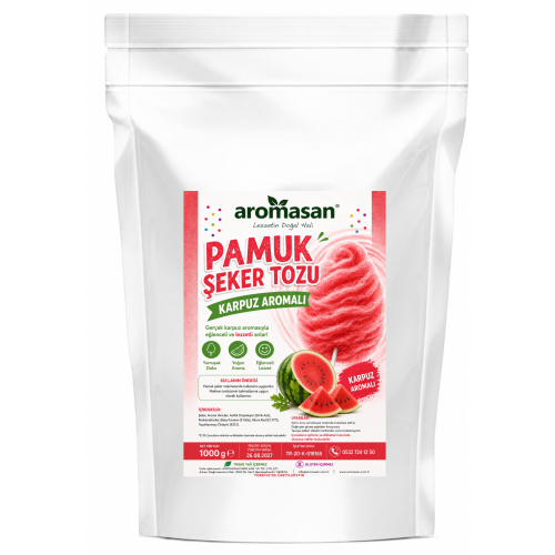 Karpuz Aromalı Pamuk Şeker Toz 1 kg ürün görseli