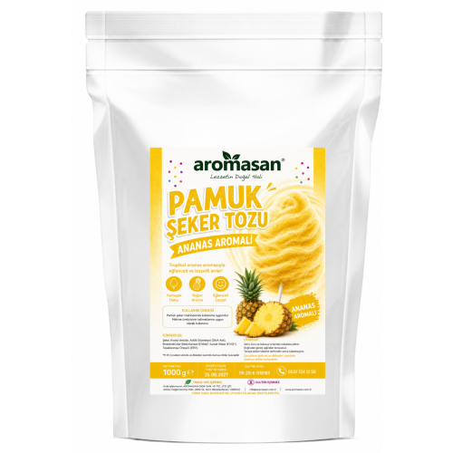 Ananas Aromalı Pamuk Şeker toz 1 kg ürün görseli
