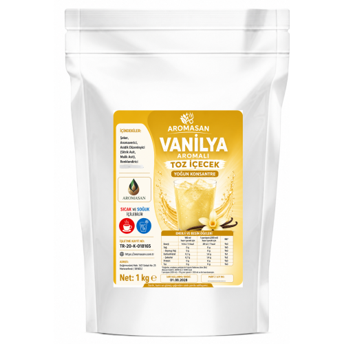 Vanilya Aromalı İçecek tozu 1 kg ürün görseli