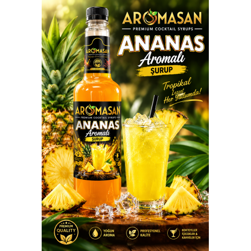 Ananas Kahve ve Kokteyl Şurubu 750 ml – Aromasan ürün görseli