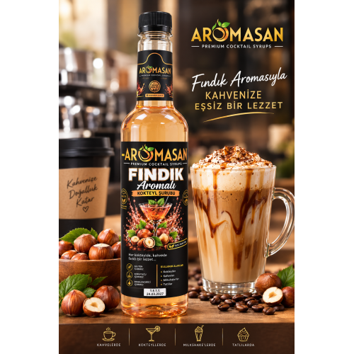 Fındık Kahve ve Kokteyl Şurubu 750 ml – Aromasan ürün görseli