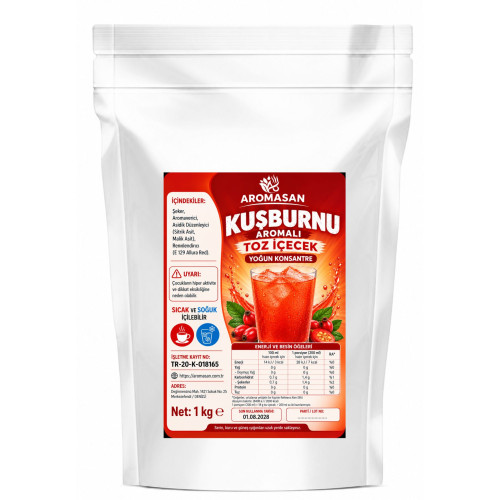 Hagebutten aromatisiertes Getränkepulver 1 kg ürün görseli